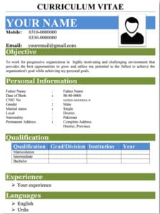 How to make CV for internship – free professional CV template