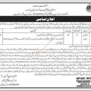 Education Department Sindh Jobs 2026